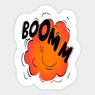 boom explosion Sticker